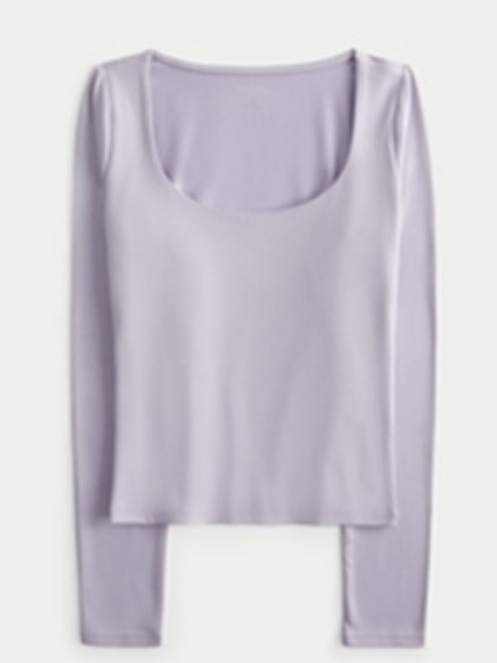 Women's Size XS Hollister Lavender Soft Stretch Seamless Fabric Scoop Top